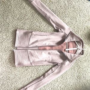 lululemon athletic jacket, light mauve color, worn once